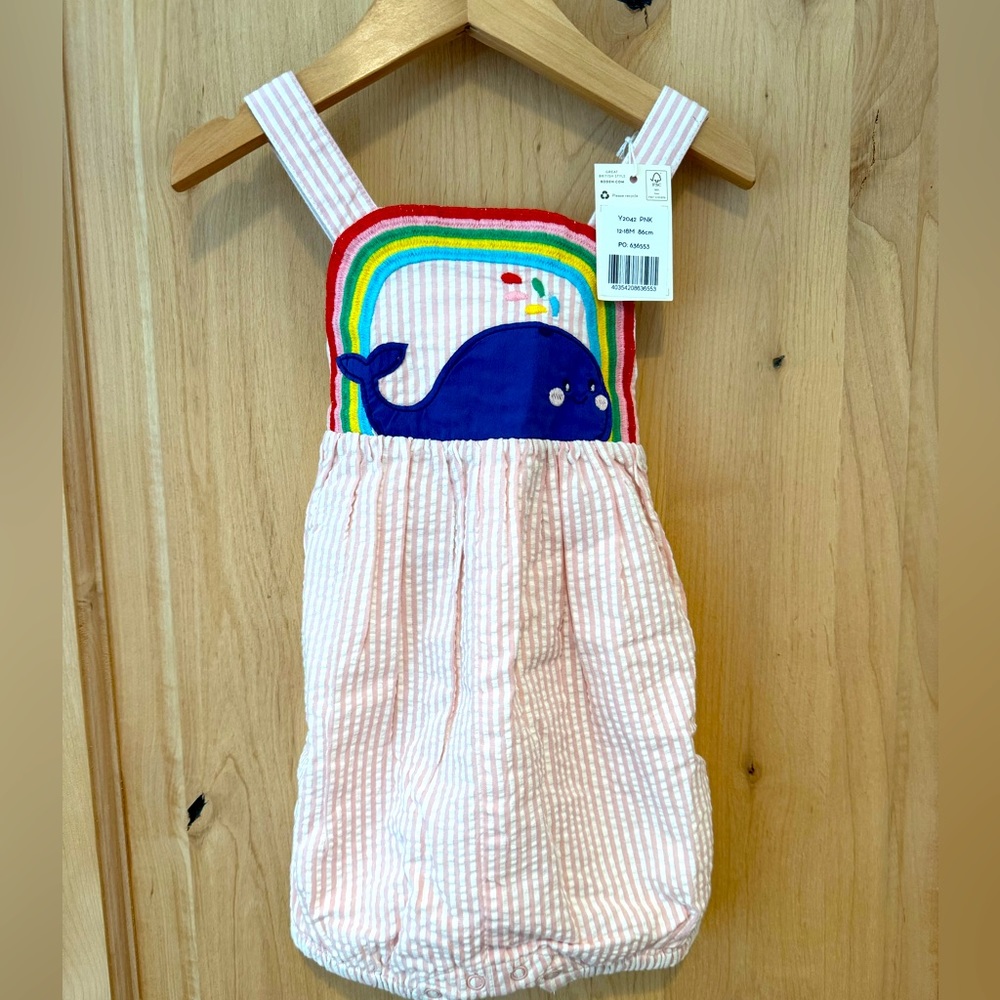 Baby Boden whale bubble 12-18 months NWT